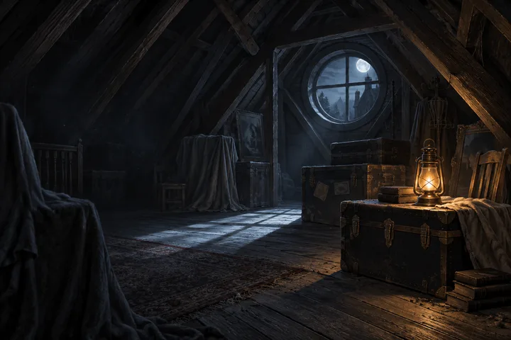 The attic at night