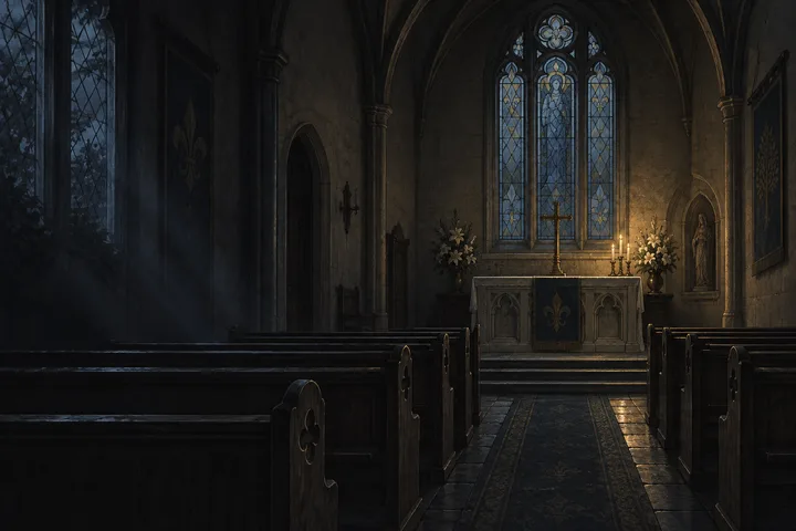 The chapel at night