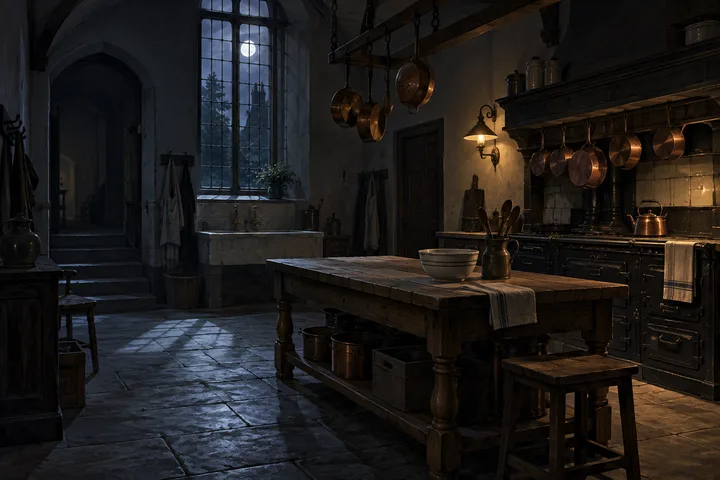 The kitchen at night
